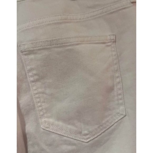 Nine West Orchard White High Rise Crop Straight Button Fly Jeans Plus Size‎ 18 - Picture 7 of 9